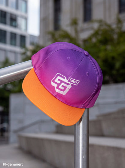 TOGGO GG Base Cap Erwachsene Verlauf – Lila-Orange