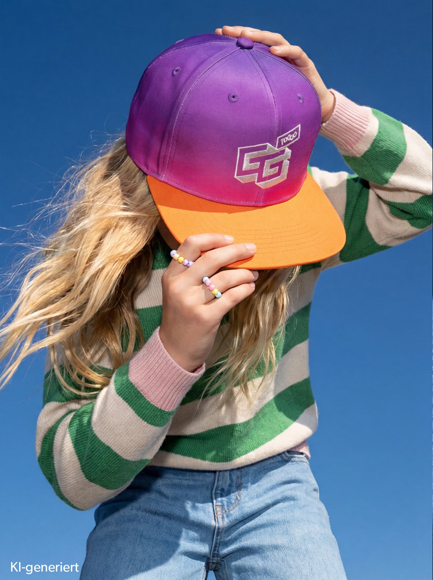 TOGGO GG Base Cap Kids Verlauf – Lila-Orange