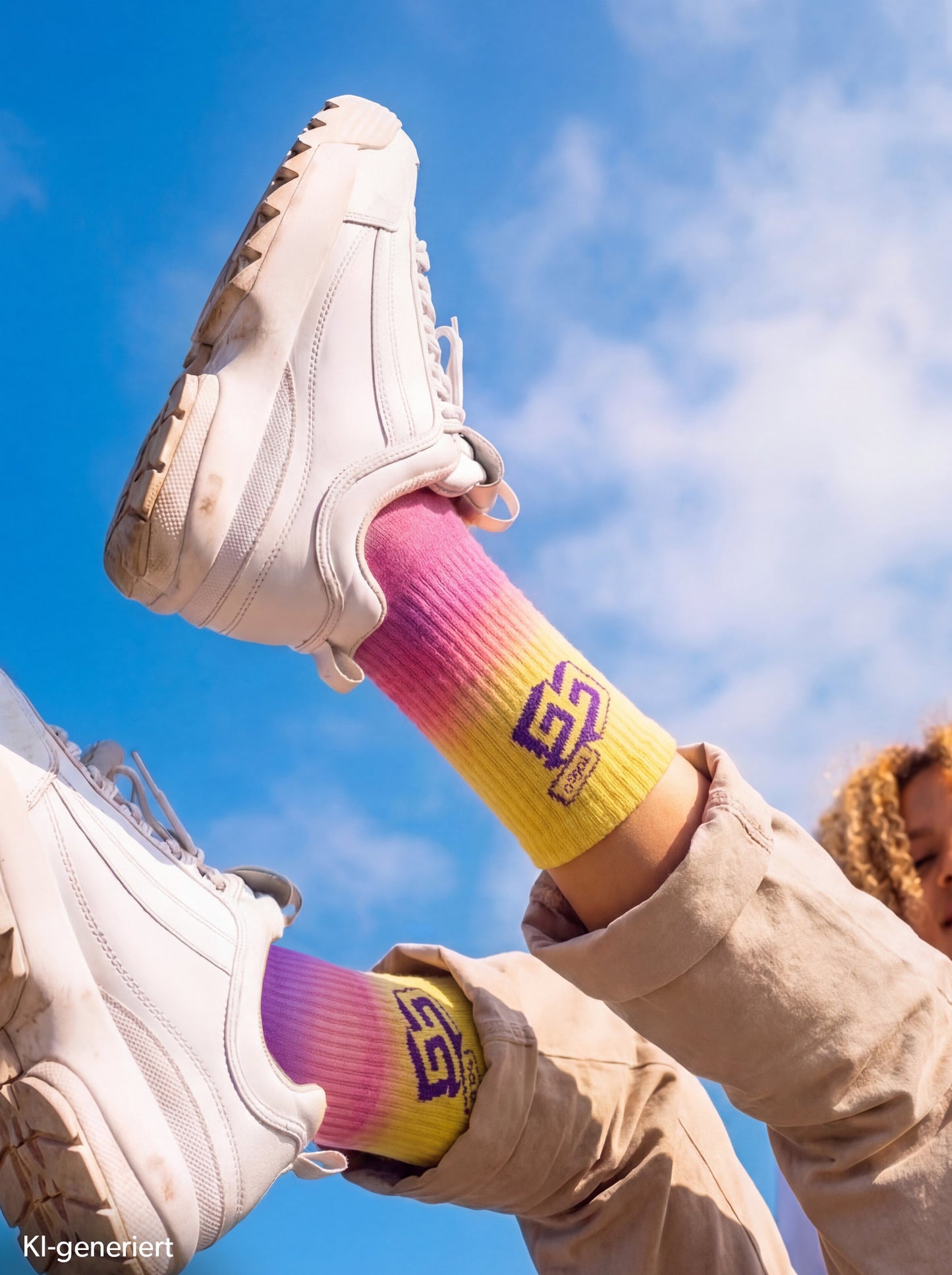 TOGGO GG Socken – Lila-Gelb