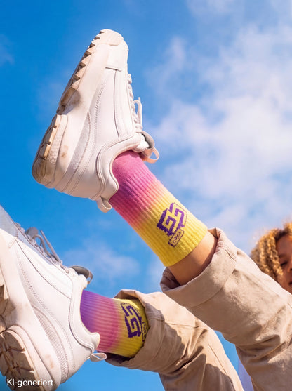 TOGGO GG Socken – Lila-Gelb