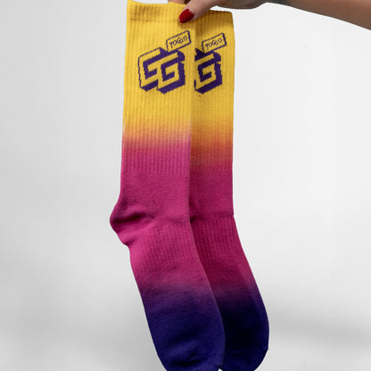 TOGGO GG Socken – Lila-Gelb
